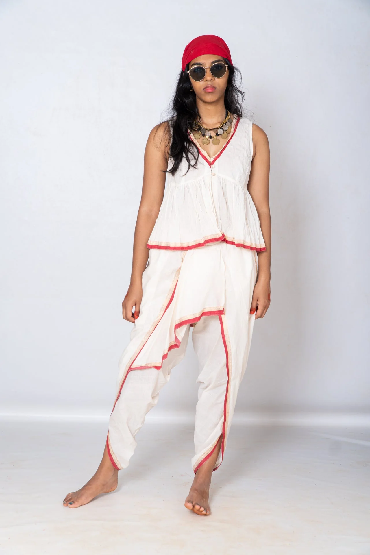 Set of 2- Top & Dhoti Set - Image 6