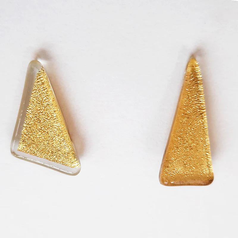 Small Gold Creation Set, Necklace and Stud Earrings - Image 4