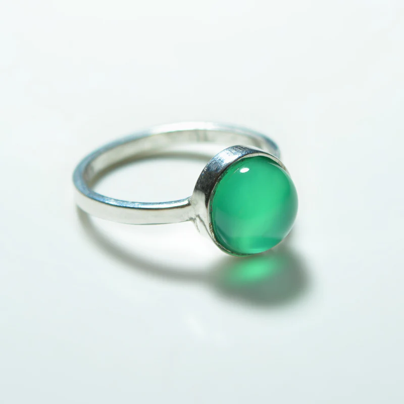 Small Silver Gemstone Ring - Image 10
