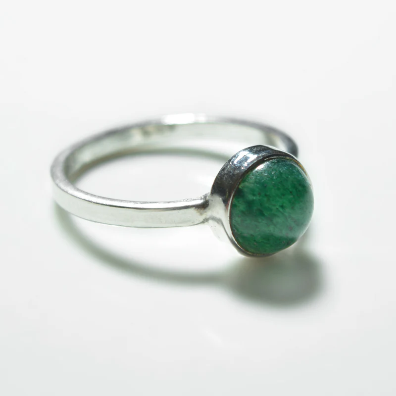 Small Silver Gemstone Ring - Image 16