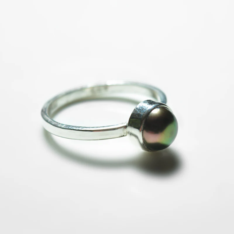 Small Silver Gemstone Ring - Image 17