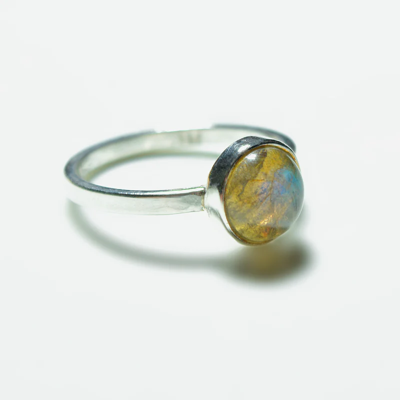 Small Silver Gemstone Ring - Image 7