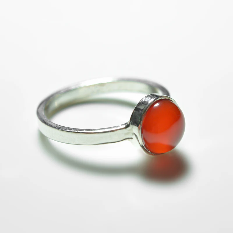 Small Silver Gemstone Ring - Image 9