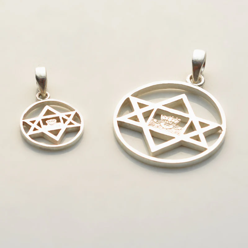 Sri Aurobindo Symbol Silver Pendant - Image 3