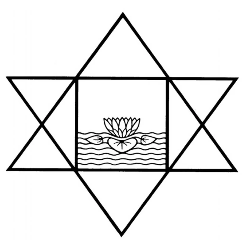 Sri Aurobindo Symbol Silver Pendant - Image 5