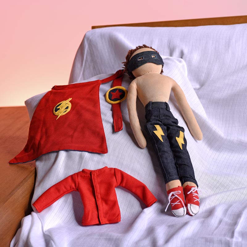 SUPERHERO THEO - Waldorf Inspired Dress-Up Doll - Image 6