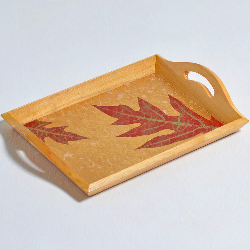 Tray with Handles - Gold Colored Papaya - Image 5