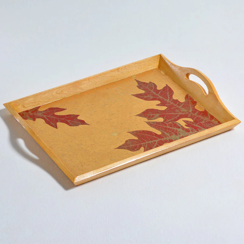 Tray with Handles - Gold Colored Papaya - Image 6