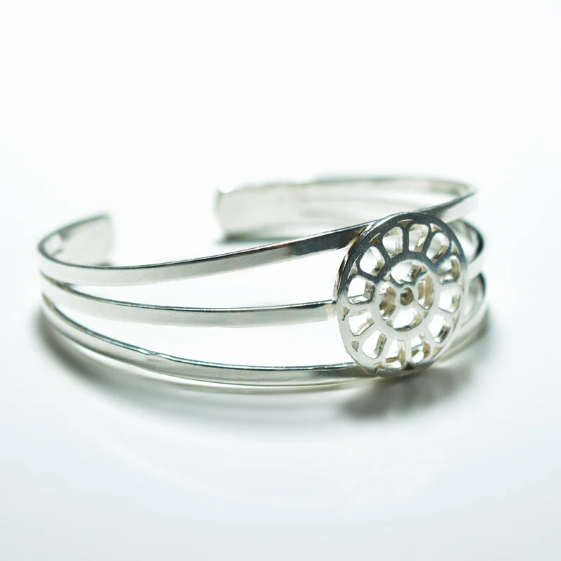 Triple Band Cuff Bracelet - Image 2