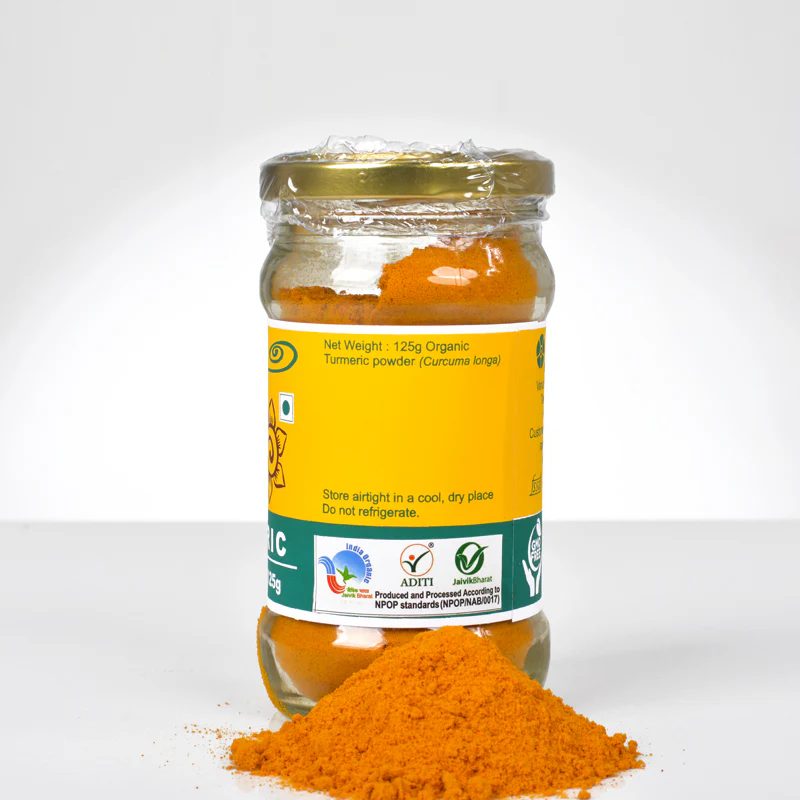Turmeric Powder Glass Jar - Image 2