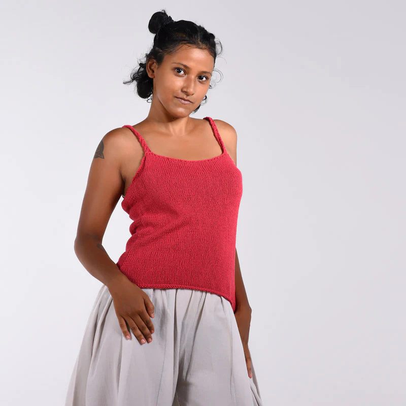 Waikiki Spaghetti Organic Cotton Hand Knit Top - Image 6