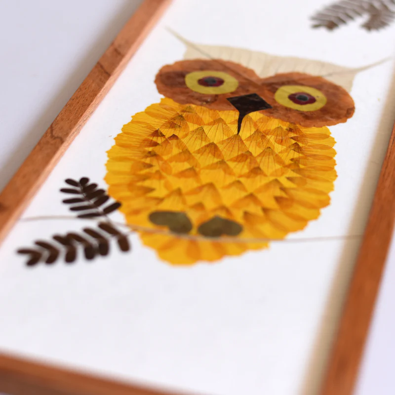 Wall hanging long - Yellow owl - Image 5