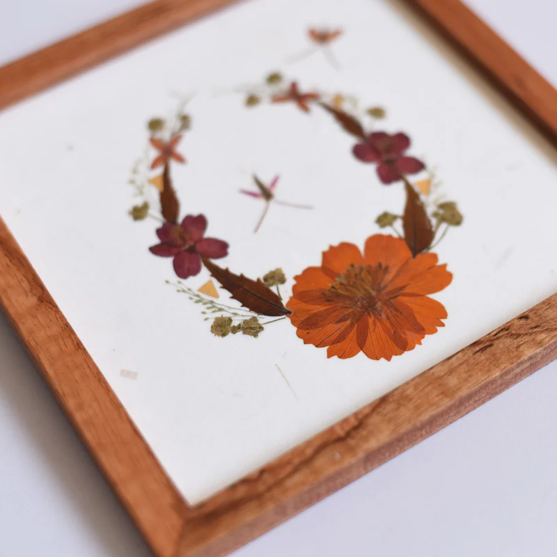Wall hanging small - Flower wreath - Image 3