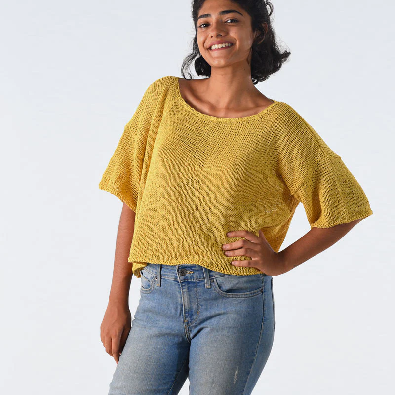 Winona Organic Cotton Hand Knit Jumper - Image 4