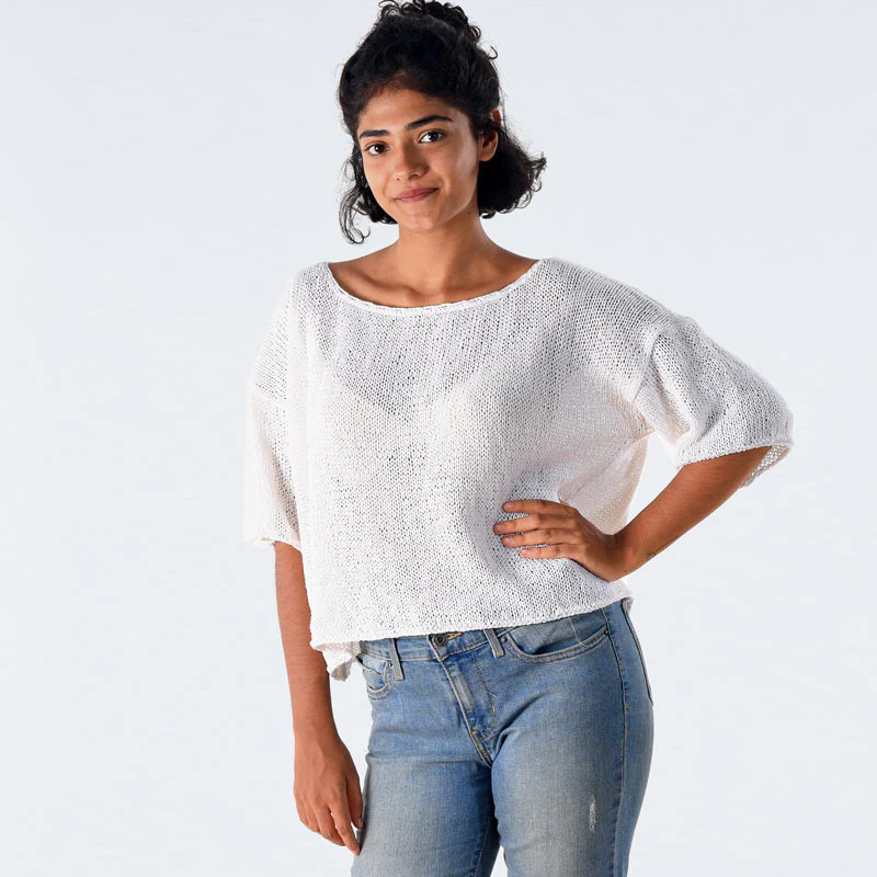 Winona Organic Cotton Hand Knit Jumper - Image 5
