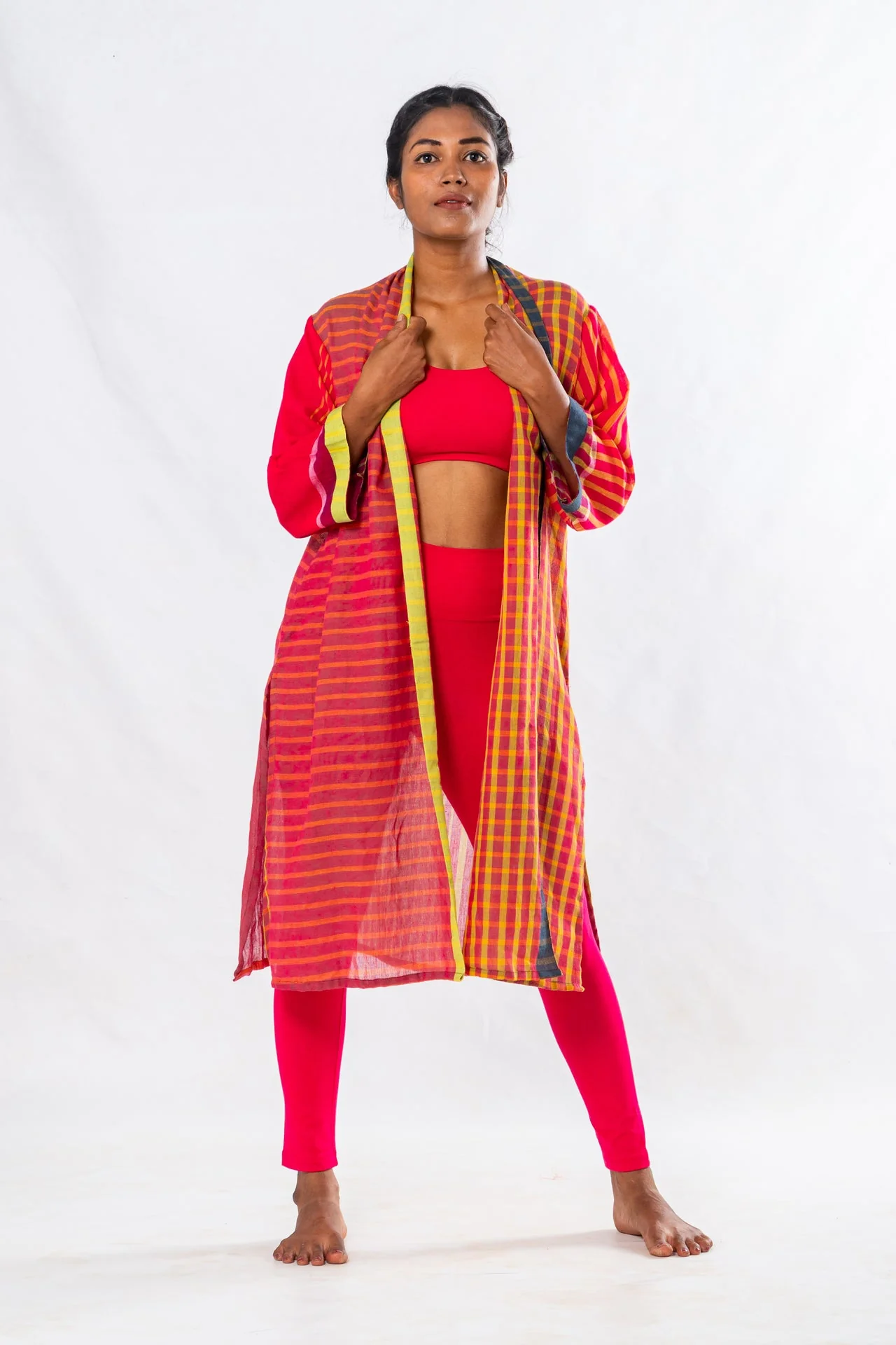 Pink Organic Cotton Yoga Set – 3 Pieces - Image 2
